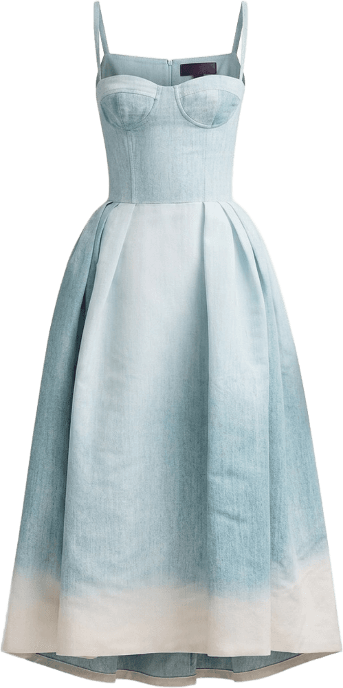 Whispering Threads — a blue ombré dress