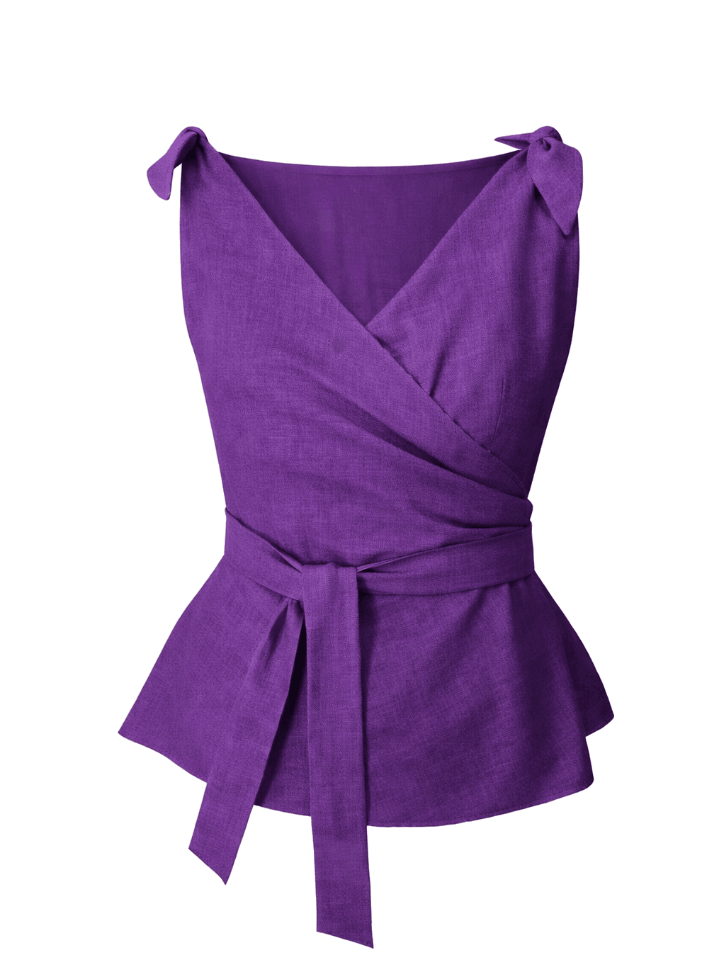 Purple Wrap Top