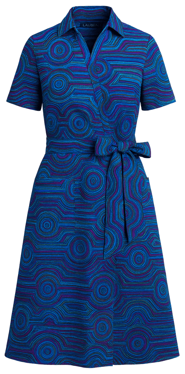 Nysa Wrap Dress — a soft cotton modest piece that can be made with nursing access, sewn to your measurements