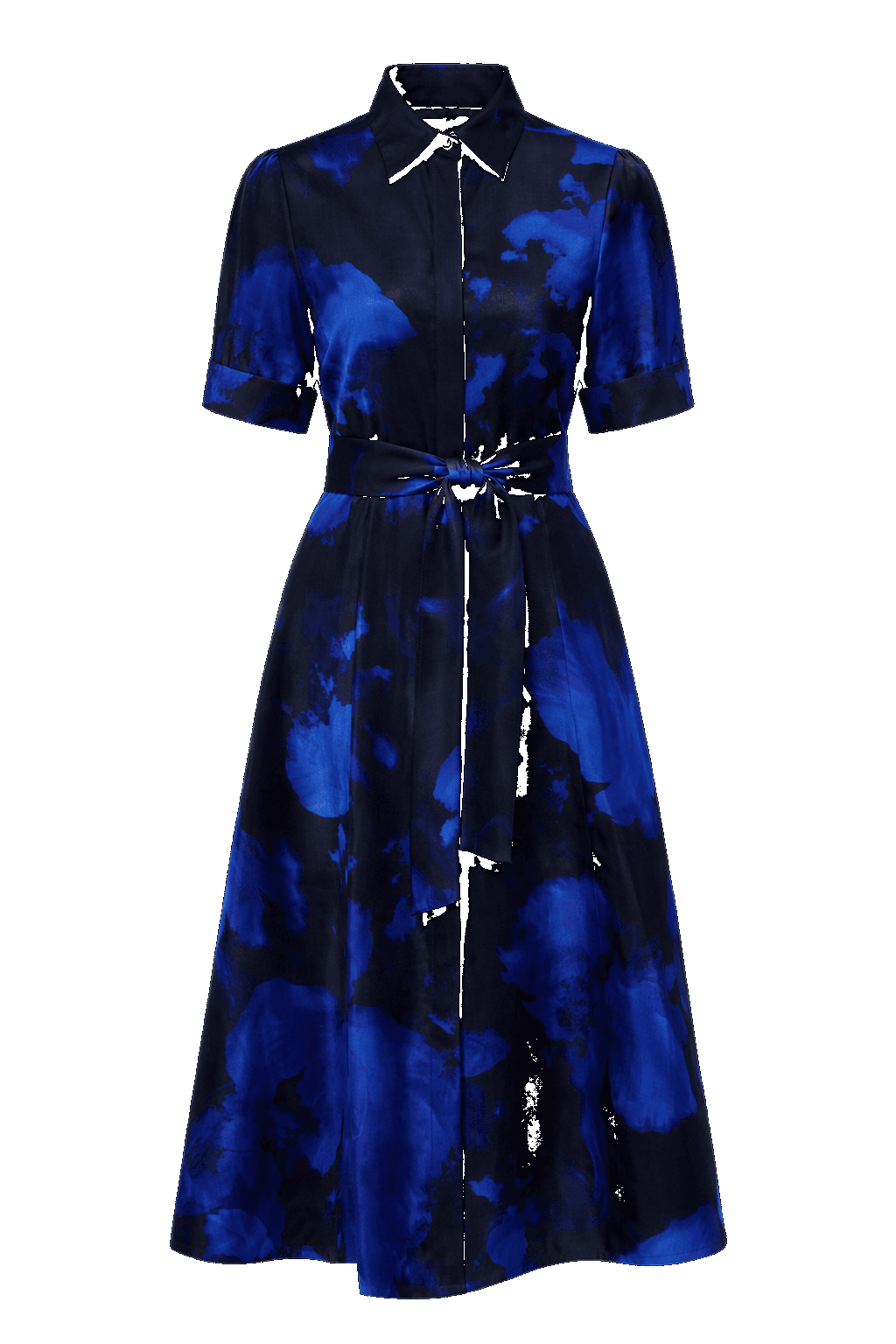 Blue Italian Silk Dress