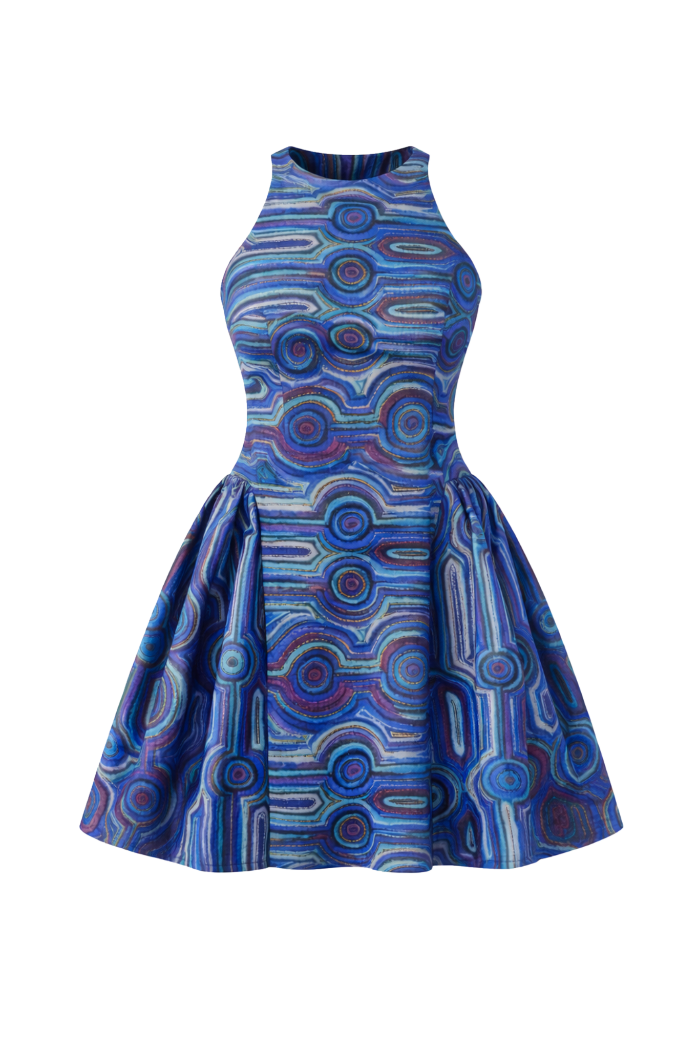 Ena Blue Indigenous Dress