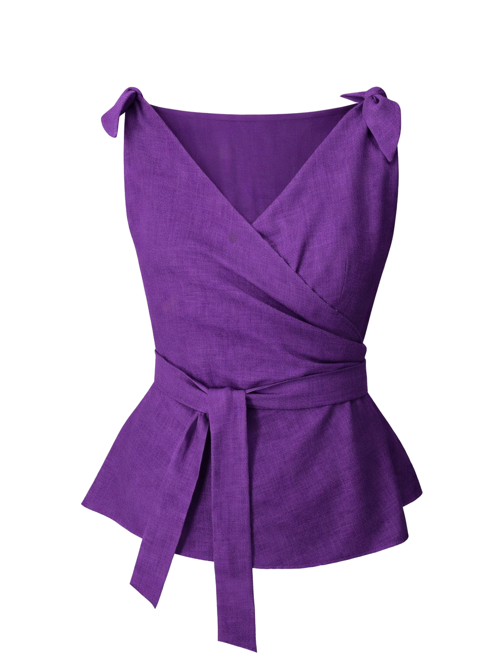 Purple Wrap Top