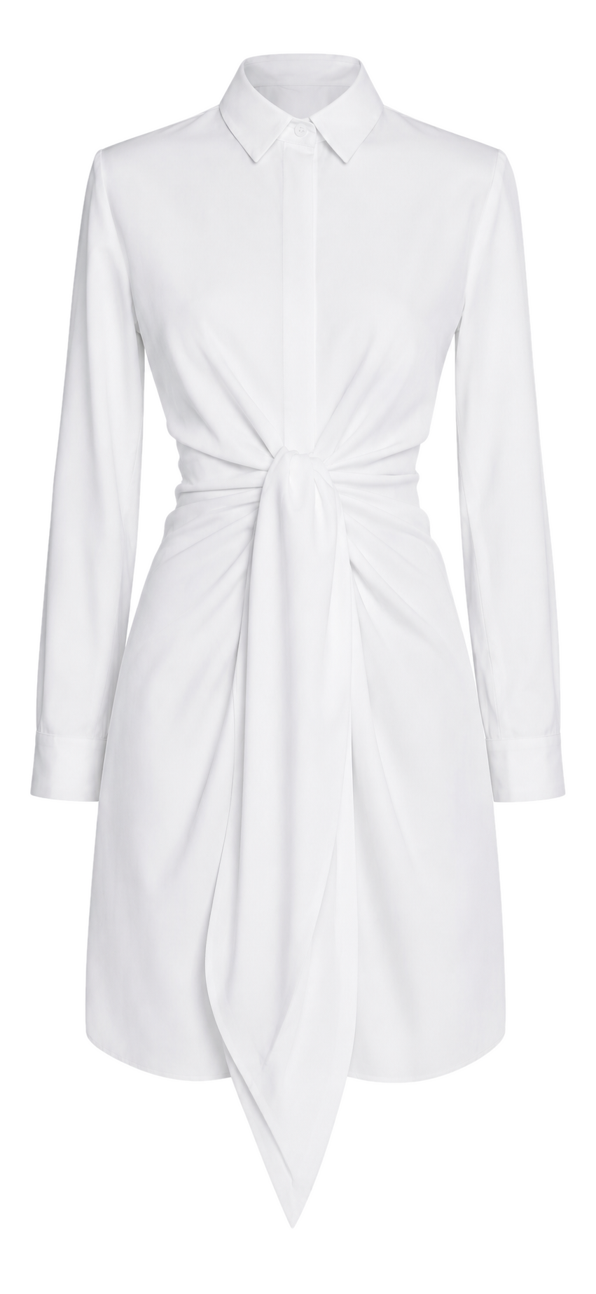 The Tie-Front Shirt Dress
